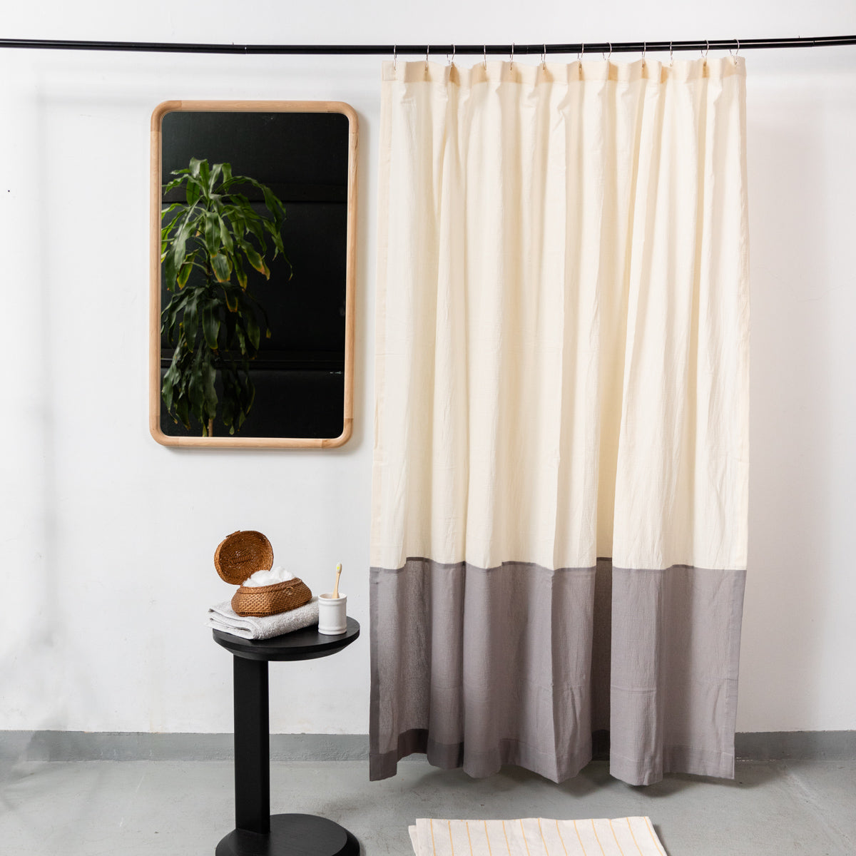 Cortina de Baño Duo Gris Elefante