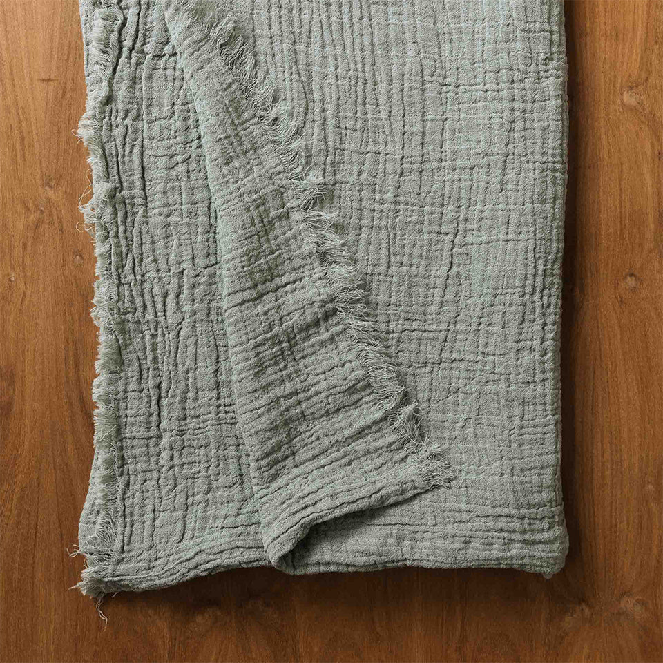 Manta Gasa Cuadros Artesanal