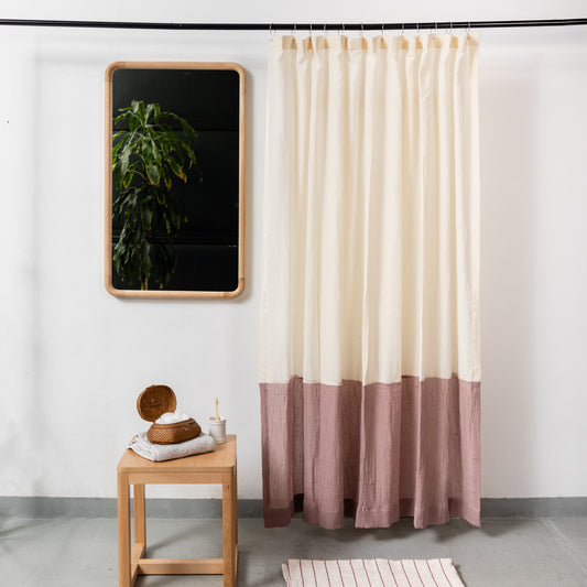 Cortina de Baño Duo Rosa Viejo